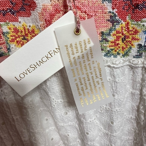 Loveshackfancy Thressey Eyelet-Embroidered Minidress NWT - Picture 9 of 14